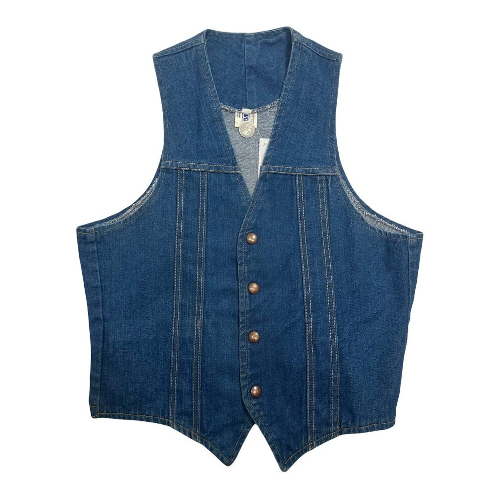Vintage GWG Dark Wash Denim Vest S